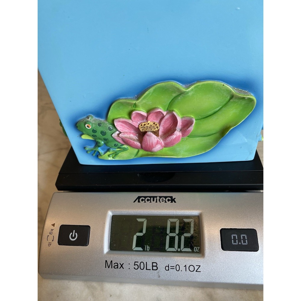 Frog Lotus Flower Lily Tissue Box Cover 3D O2 - Picture 8 of 8